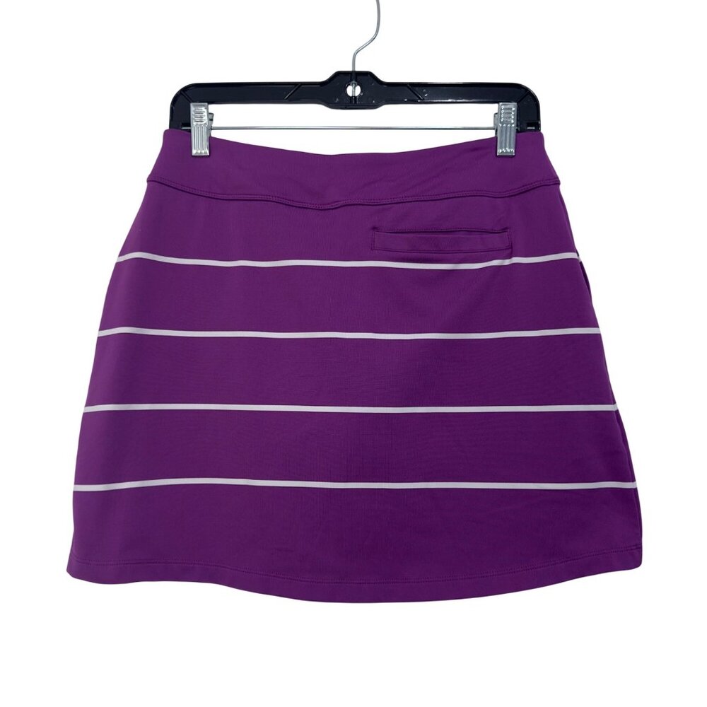 Nike Golf Purple Striped Dri-Fit Athletic Skort/Skirt - Picture 7 of 8